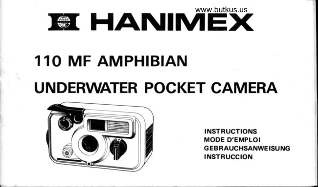Hanimex 110 Underwater Pocket manual cover