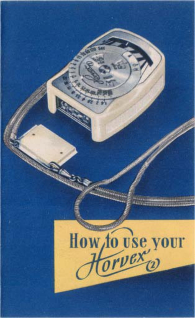 Horvex 2 light meter manual cover