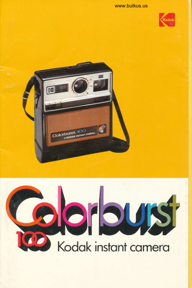 Kodak Colorbust 100 Instant Camera manual cover