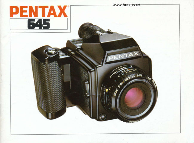 Pentax 645 manual cover