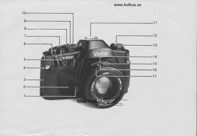 Vivitar V4000 manual cover