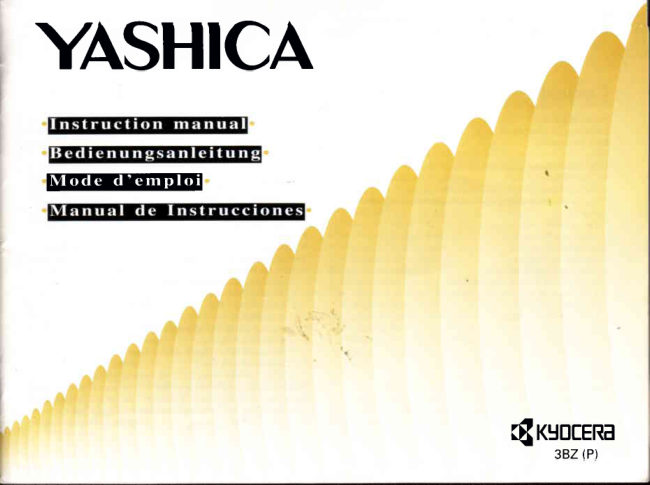 Yashica Kyocera manual cover
