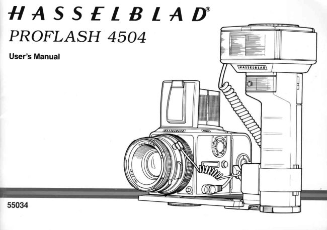 Hasselblad Proflash 4504 manual cover
