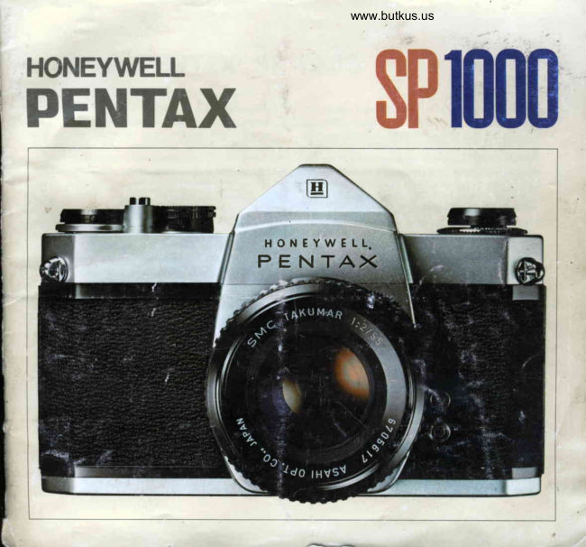 Pentax SP1000 manual cover