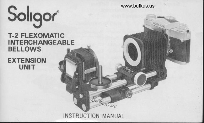 Soligor Soligar T-2 Flexomatic manual cover