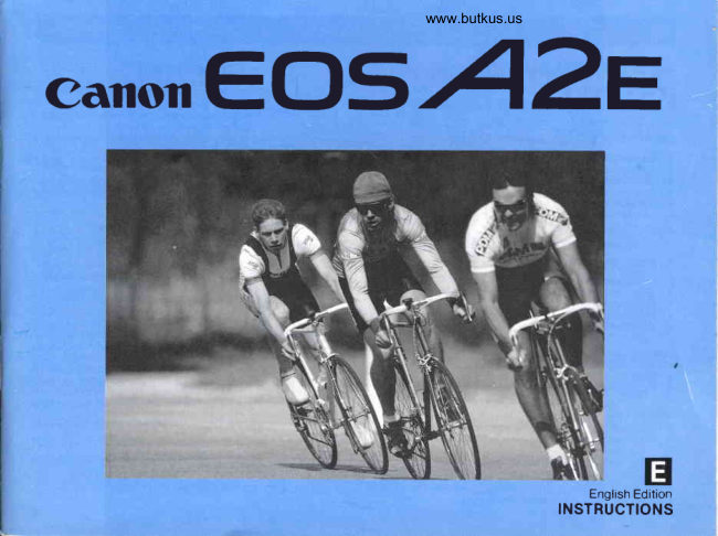 Canon EOS a2e manual cover