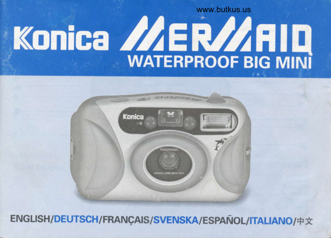 Konica Mermaid manual cover