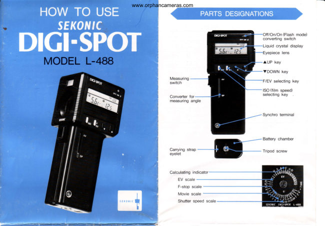 Sekonic Digi-Spot manual cover