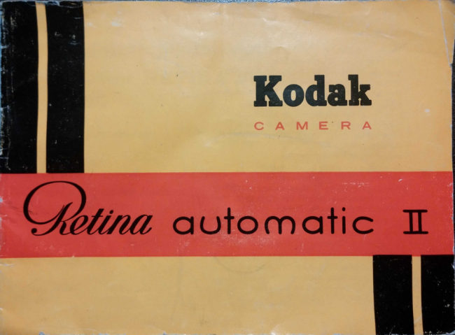 Kodak Retina Automatic II manual cover