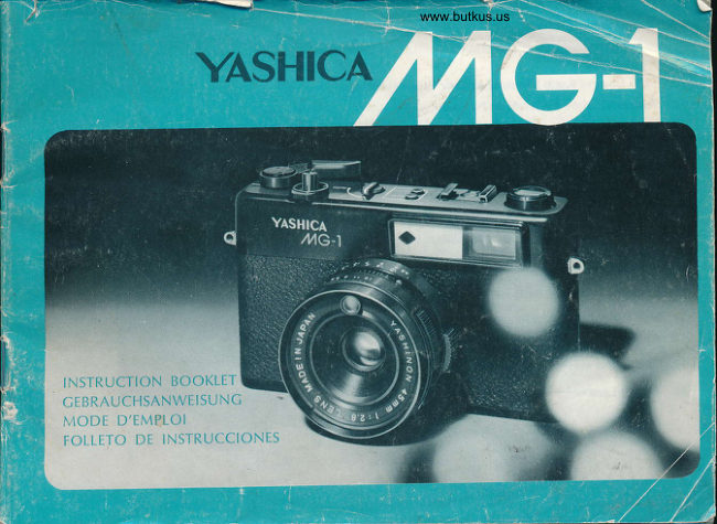 Yashica Mg 1 manual cover