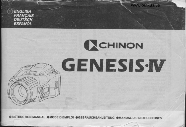 Chinon DIRECT SCAN FROM Genesis IV manual cover