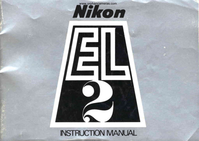 Nikon EL2 BOOKLET manual cover