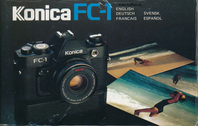 Konica FC-1- Another in manual cover