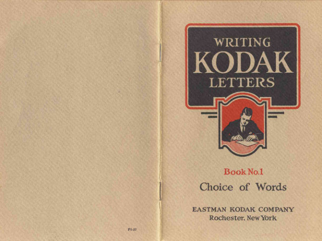 Kodak Book 1 manual cover