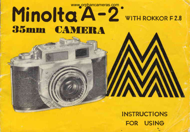 Minolta A2 manual cover