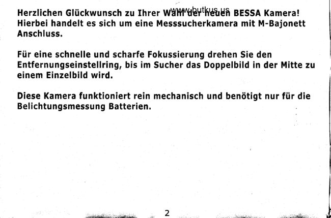 Voigtlander Bessa R2M R3M manual cover