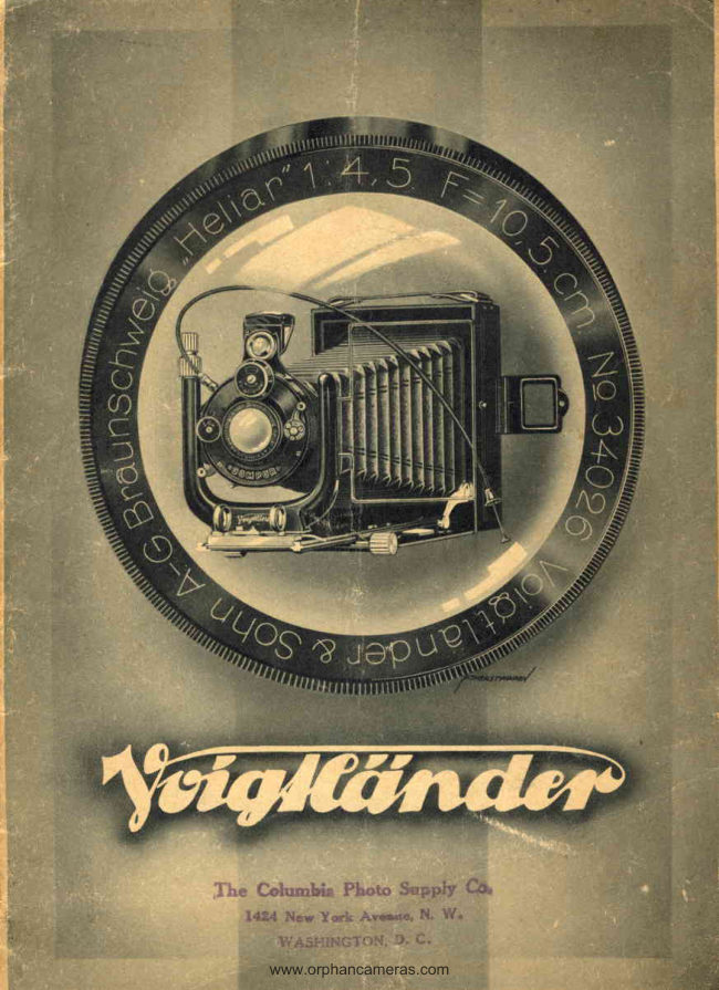 Voigtlander - 1940's (?) manual cover