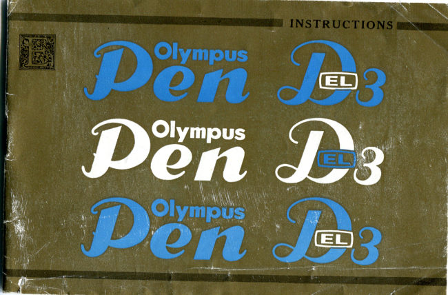 Olympus Pen D3 manual cover