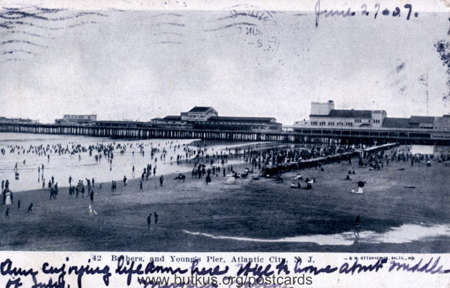 Atlantic City -Young's Pier - 1907 manual cover