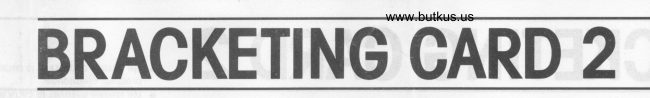 Minolta Bracketing Card 2 manual cover