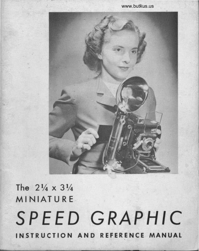 Miniature Speed Graphic manual cover