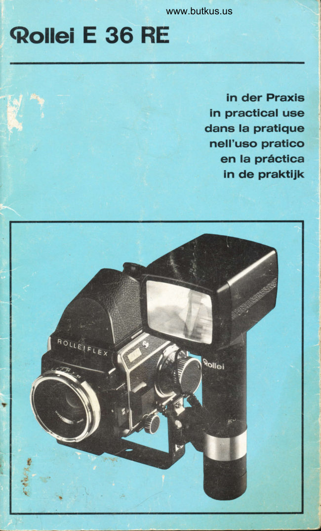 Rollei E 36 Re manual cover
