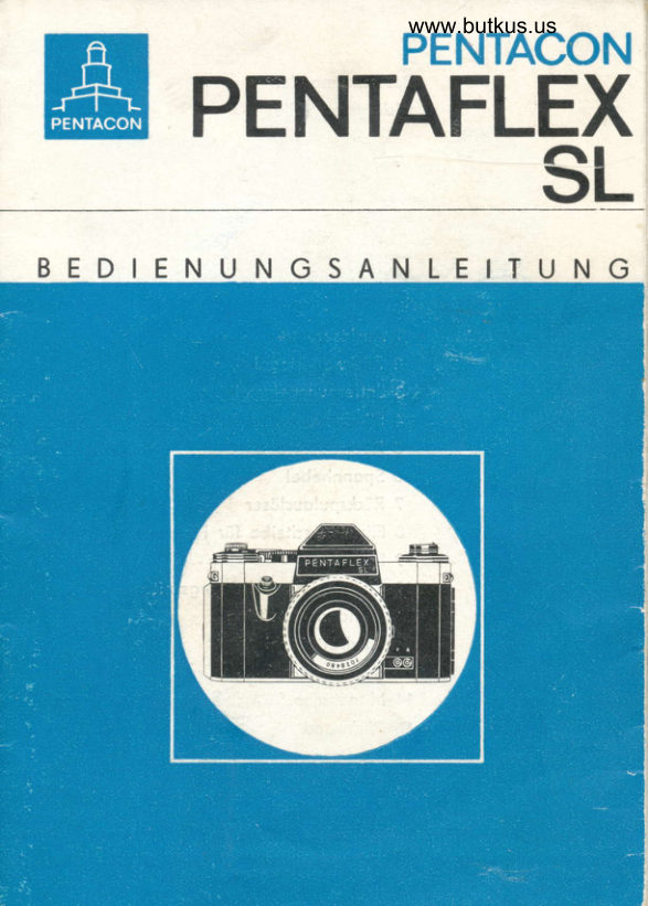 Pentacon Pentaflex SL manual cover