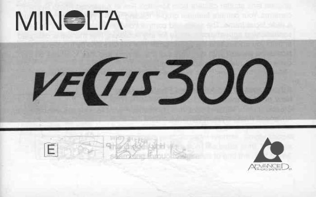 Minolta Vectis 300 manual cover