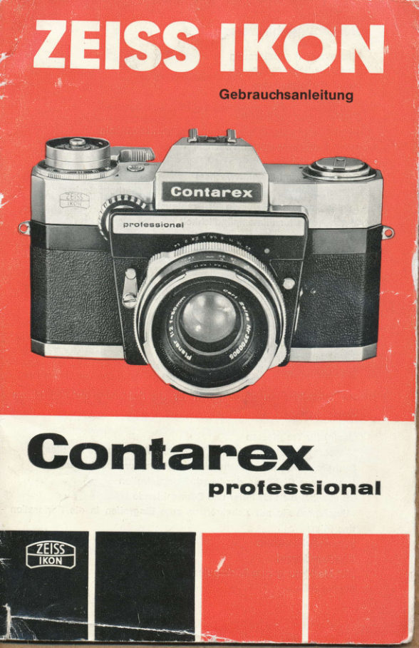 Zeiss Ikon Contarex Professional manual cover
