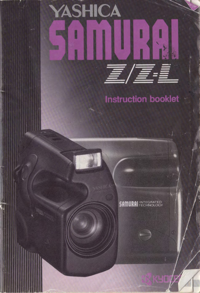 Yashica Samurai Z / Z-L manual cover