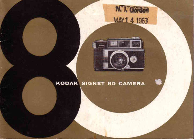 Kodak Signet 80 manual cover