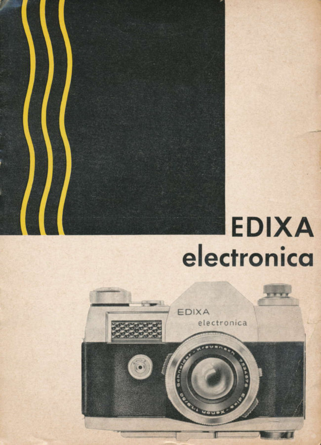 Exakta EDIXA Electronica booklet manual cover