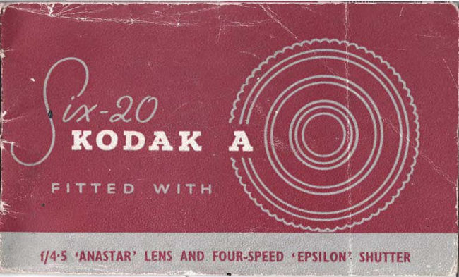 Kodak Six-20 A with 100mm F4.5 manual cover