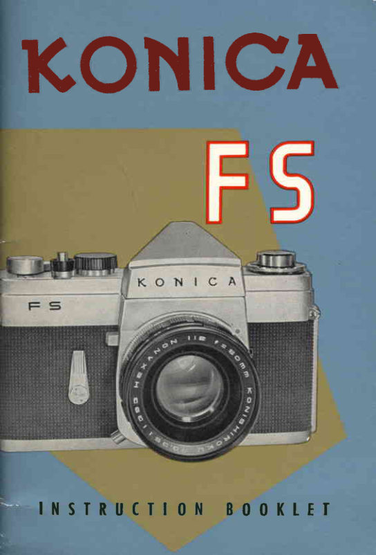 Konica FS manual cover