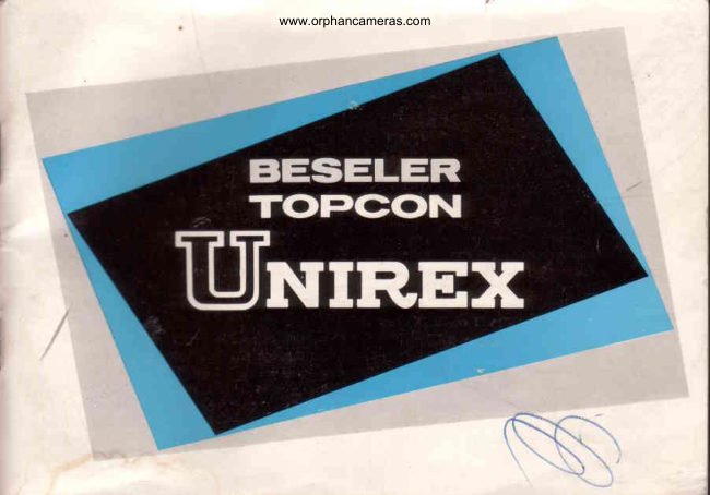 Topcon Unirex manual cover