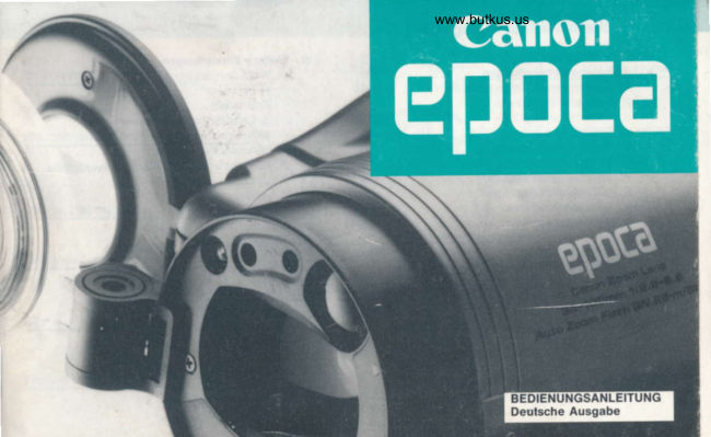 Canon EPOCA manual cover