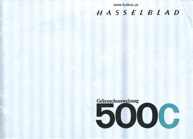 Hasselblad 500C manual cover