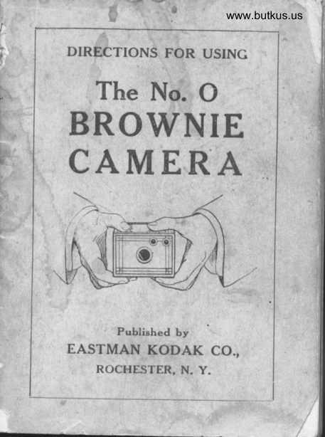 Kodak No. 0 Brownie - Single page per scan -127 film camera manual cover