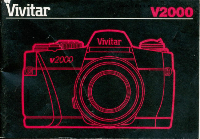 VIVITAR V2000 manual cover