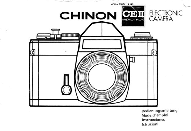Chinon Ceii manual cover