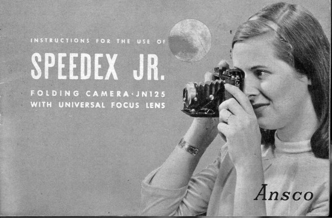 Ansco B2 Speedex Jr manual cover