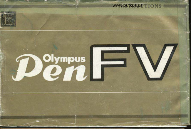Olympus Pen FV manual cover