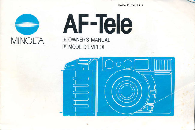 Minolta AF-Tele manual cover