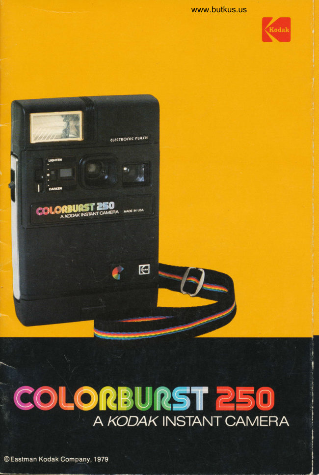 Kodak Colorburst 250 Instant Camera manual cover