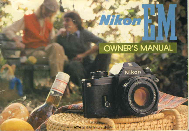Nikon EM BOOKLET manual cover