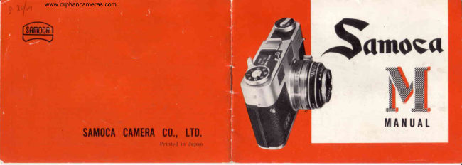 Samoca M manual cover