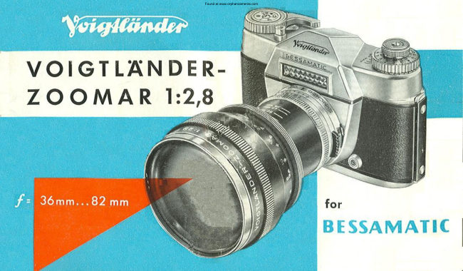 Voigtlander Zoomar manual cover