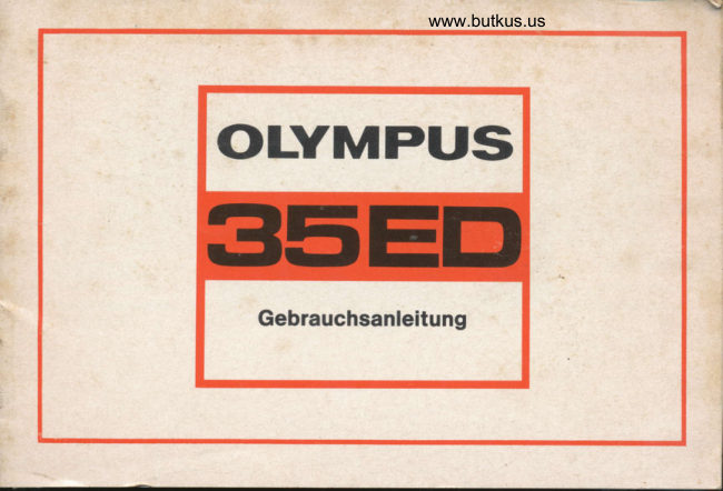 Olympus 35ED manual cover