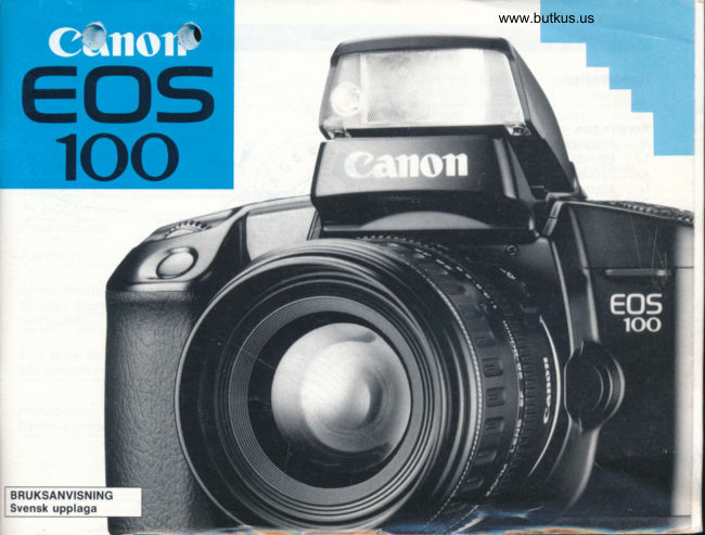 Canon EOS 100 Brugsanvisning manual cover