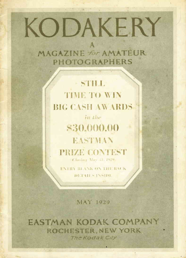 Kodak May 1929 manual cover